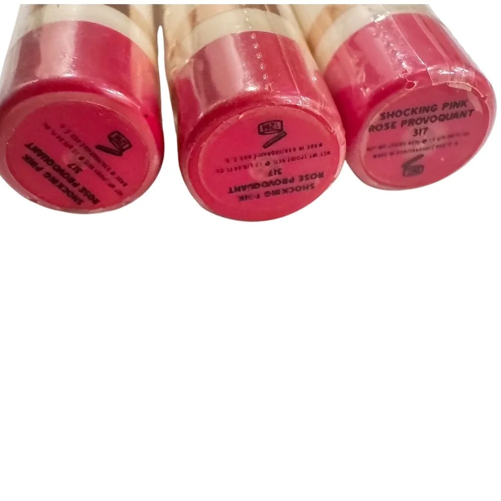 Khroma Beauty Kardashian Joystick Lip Lacquer 317 Shocking Pink Set 3 NOS Sealed